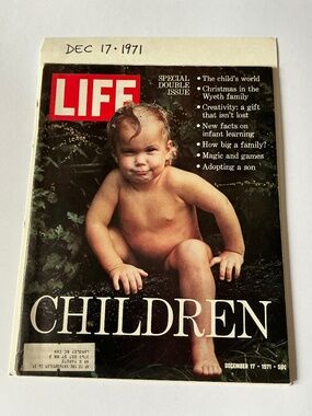Vintage 1971 LIFE Magazine Dec 17 Special Double Issue Children Cover